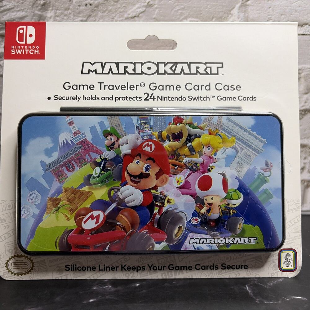 RDS Industries - Nintendo Switch Game Traveler 24 Game Card Mario Kart Case NEW